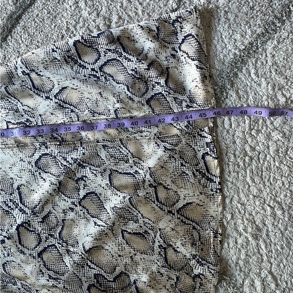 Paper Heart midi slip dress reptile print tan cream neutral xs - Picture 7 of 9